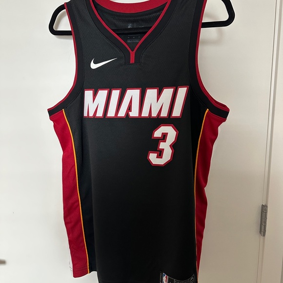 Dwyane Wade Miami Heat ICON Black Swingman Jersey Size Medium - Picture 1 of 4